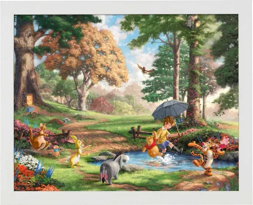 Vista 6 de Thomas Kinkade Estudios Winnie the Pooh I 11 x 14 - Impresión artística (marco negro)