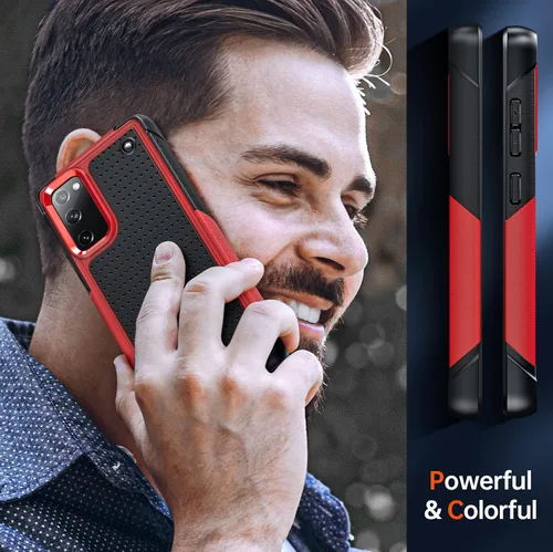 Vista 6 de LeYi Funda para S20 FE 5G: Funda para teléfono Galaxy S20 FE 5G con protectores de pantalla [2 unidades], resistente a prueba de golpes, de doble