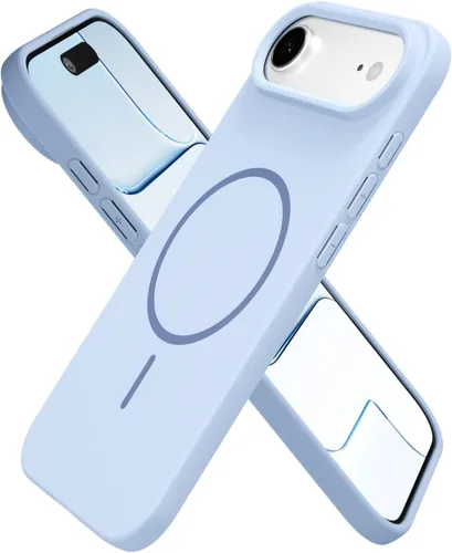 Vista 37 de Oakxco Funda de Silicona Mag Safe para iPhone 12 Pro Max, Funda Magnética Delgada y Fina Compatible con Carga Inalámbrica MagSafe, Bonita Funda