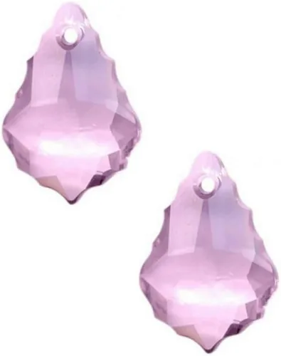 Vista 18 de 20pcs checa facetado cristal barroco lámpara colgante gota perlas Suncatcher 0.866 in febrero amatista púrpura piedra natal