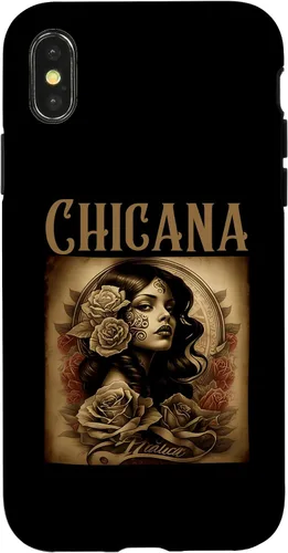Vista 5 de iPhone 16 Chicana Style Tattoos Clothes Women Mexican American Latina Case