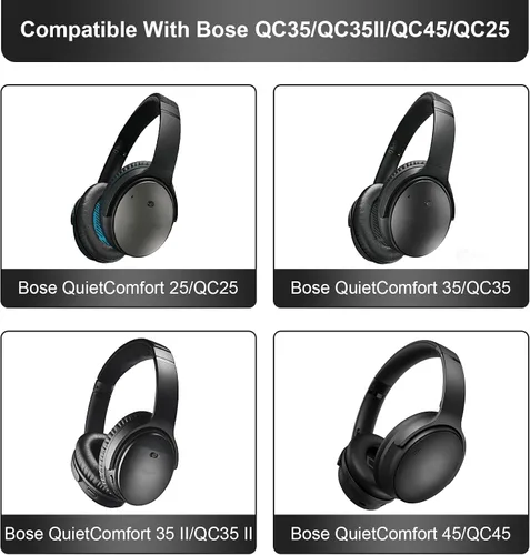 Vista 2 de Piezas de tornillos de bisagra QC35 de repuesto, accesorios compatibles con auriculares Bose QuietComfort 35 II/QC35 I/QC45/QC25 con 2