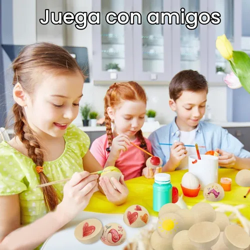 Vista 7 de 60 bolas de madera de 2 pulgadas, bolas de madera divididas, medias esferas de madera, bolas semicirculares, adecuadas para pintura, vidrio, varios