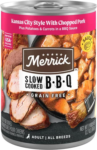 Vista 16 de Merrick - Comida húmeda para perros, barbacoa cocinada a fuego lento estilo Texas con carne de res estofada, sin cereales, comida enlatada