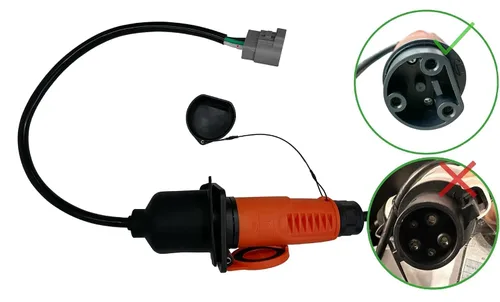 Vista 3 de JOEEGO Y-30 Receptáculo de cargador para carrito de golf, CA 110-220V, compatible con Coleman DR48V y Kandi Kruiser 4P AGM Battery EV, cable