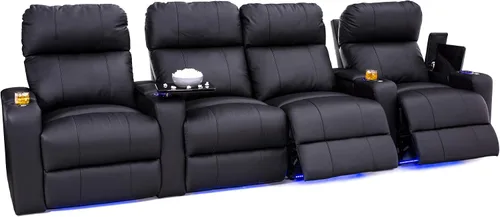 Vista 17 de Seatcraft Julius - Asiento de cine en casa (2 unidades), color negro