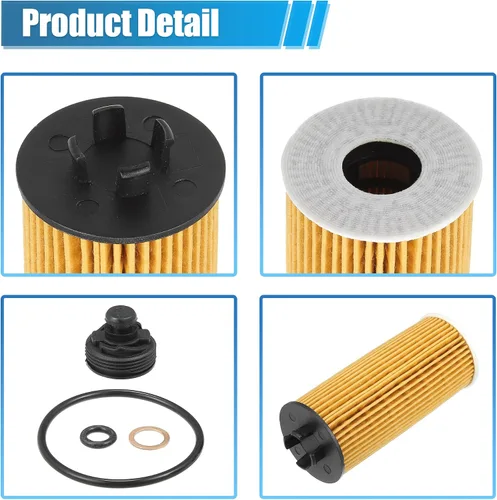 Vista 4 de X AUTOHAUX Filtro de aceite de motor Reemplazo 11428570590 11428575210 Filtro de combustible de aceite para Mini Cooper Clubman Base S 1.5L L3 - Gas