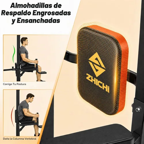 Vista 6 de Z ZHICHI Estación de inmersión plegable con capacidad de peso de 400 libras