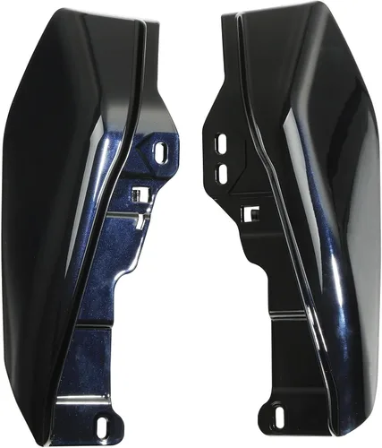 Vista 12 de HR3 Auburn Sunglo & Black Hole con escudo térmico de aire con marco medio deflectores compatibles con 2019 CVO Limited FLHTKSE Adecuado para Harley