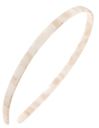 Vista 5 de Diadema marrón para mujer, France Luxe de 1/4 de pulgada, ultracómoda, delgada, África, ajuste flexible con dientes suaves antideslizantes, sujeción