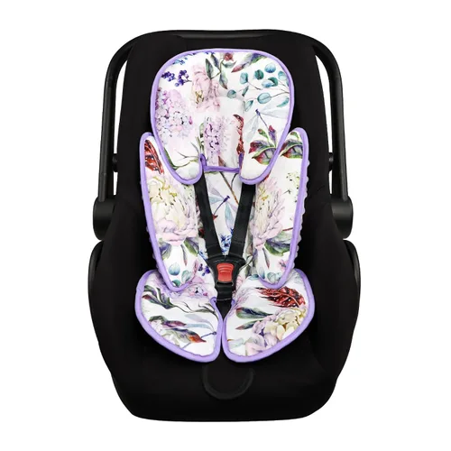 Vista 8 de Soporte floral para la cabeza y el cuerpo del asiento de automóvil, inserto reversible 2 en 1, cojín suave para asiento de automóvil, cochecito