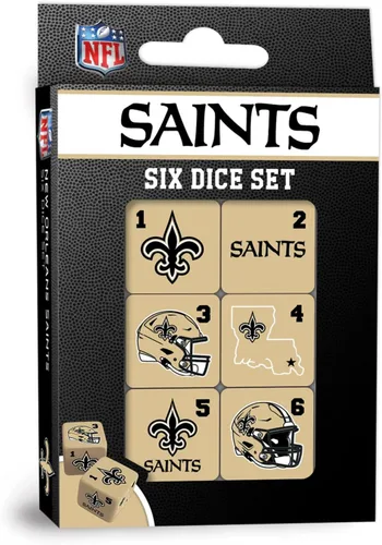 Vista 14 de MasterPieces Game Day - NFL Baltimore Ravens - Juego de 6 dados con logotipo del equipo, tamaño estándar D6