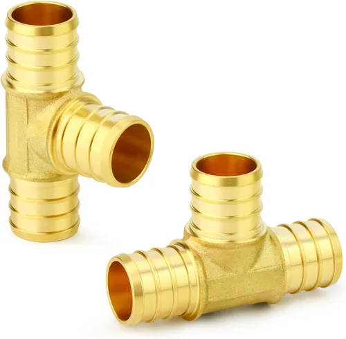 Vista 19 de GASHER 10 piezas sin plomo latón 1 "acoplamiento Pex, accesorios Pex de 1 pulgada para tubería Pex
