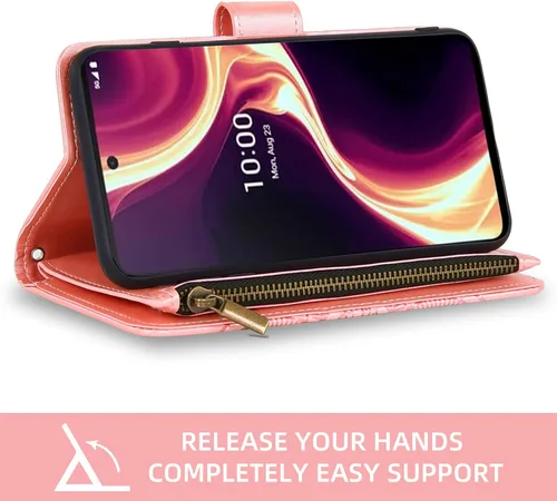 Vista 3 de Asuwish Funda para teléfono Boost Mobile Celero 5G Plus de 7 pulgadas 2023 con protector de pantalla de vidrio templado y soporte de tarjeta