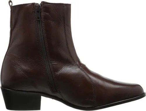 Vista 6 de Stacy Adams Santos - Botas con cremallera lateral para hombre, cuero negro