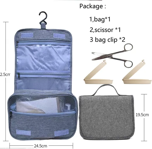 Vista 3 de Ostomía Colostomía Kit de bolsa de viaje con tijeras de ostomía colgante organizador bolsa para suministros de ileostomía
