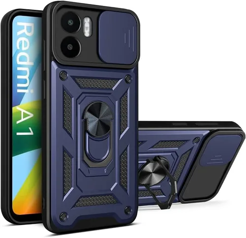 Vista 106 de Compatible con Tecno Camon 18P Bracket Shell, Slide Camera Lens Cover Case Azul
