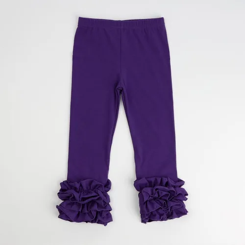 Vista 44 de HOOLCHEAN Leggings de algodón con volantes para bebés y niñas pequeñas