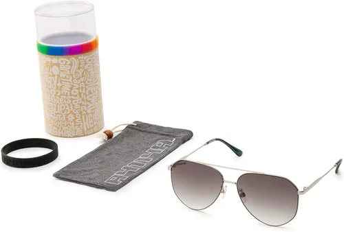 Vista 6 de Foster Grant SunLuv Good Vibes - Gafas de sol estilo aviador color plateado 2323in