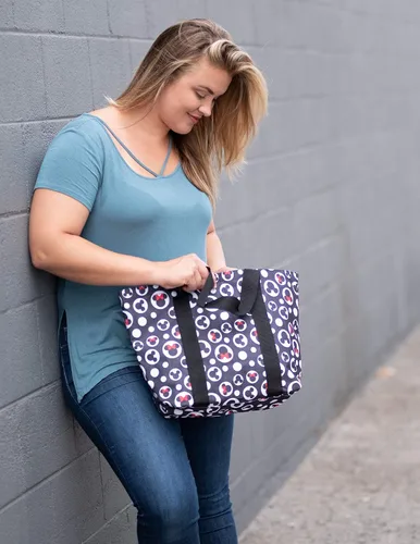 Vista 7 de Disney Tote Mickey & Minnie Mouse Icon Print - Bolsa de viaje con cremallera