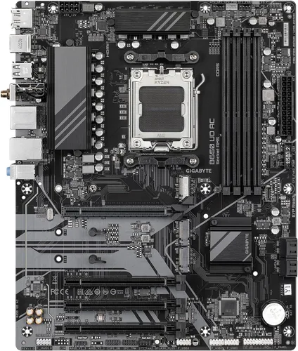 Vista 2 de GIGABYTE B650 UD AC (rev 1.0) Placa base AMD AM5 ATX, compatible con Ryzen serie 9000/8000/7000, DDR5, fase de potencia 6+2+2, PCIe 5.0 M.2, USB-C