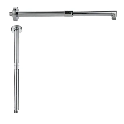 Vista 6 de Bropury Arma de extensión de cabezal de ducha ajustable en forma de L de 11.5-18 pulgadas y conversión Brazo de ducha montado en el techo de 11-19