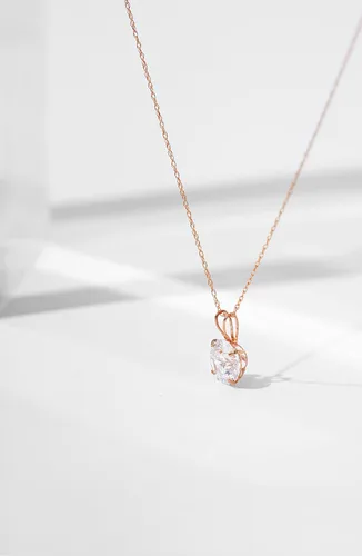 Vista 3 de Tienda Collection 14K Gold Infinite Elements Cubic Zirconia Pendant with Chain