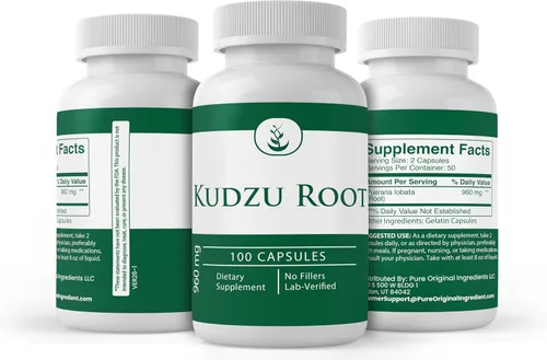 Vista 4 de Pure Original Ingredients Raíz de Kudzu (100 cápsulas) siempre pura, sin aditivos ni rellenos