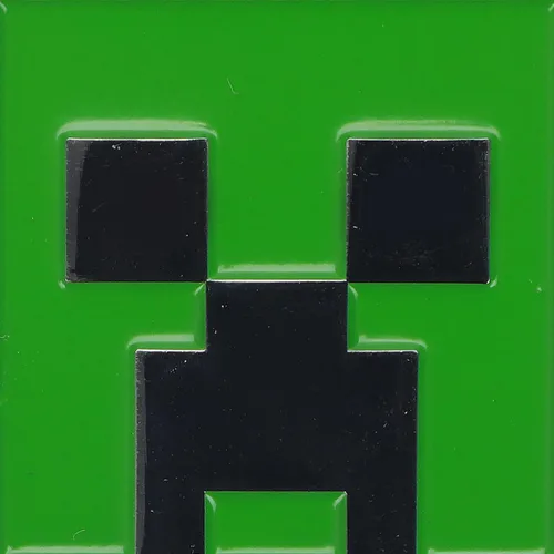 Vista 2 de Bioworld Minecraft Creeper Face y TNT Llavero de doble cara, Multi colorido