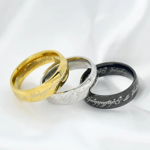 Vista 3 de El Señor de los Anillos Anillo de Poder para Hombres y Mujeres Fidget Anillo para Hombres