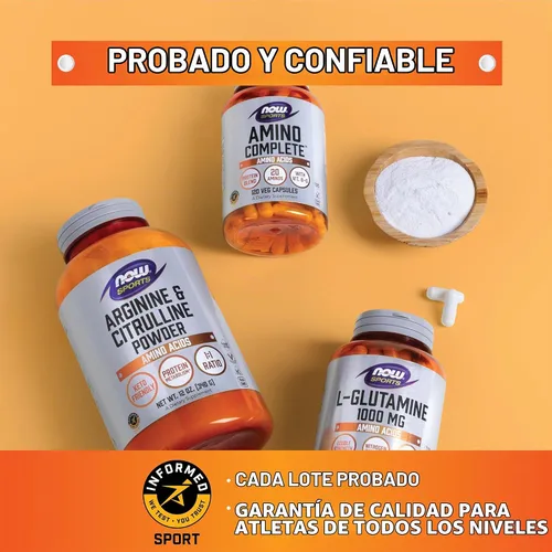 Vista 7 de Cadena de aminoácidos Now Foods., 15453, 12 onza, 1, 1
