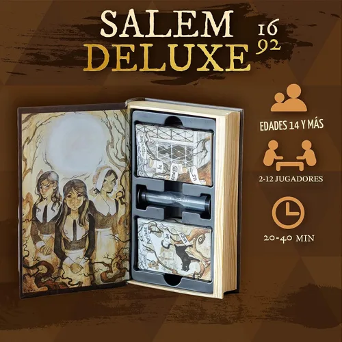 Vista 2 de Facade Games Salem 1692 Deluxe Edition, caza de brujas para 4-12 jugadores