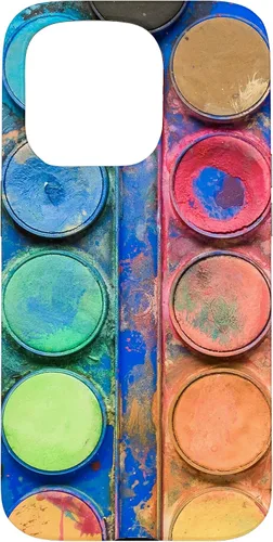 Vista 14 de Caja de paleta de pintura de acuarela - Funda de regalo divertida para artista/pintor/arte para iPhone 17