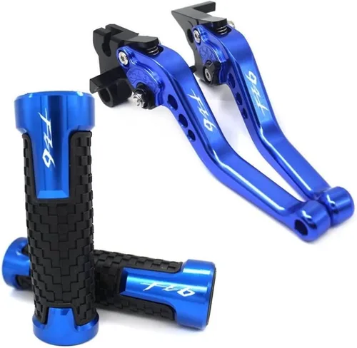 Vista 13 de DOUKI Para Yamaha FZ6 FZ 6 FAZER 2004-2010 Manijas de motocicleta Manillar CNC Aluminio Ajustable Palancas de Embrague de Freno (Color: Negro)