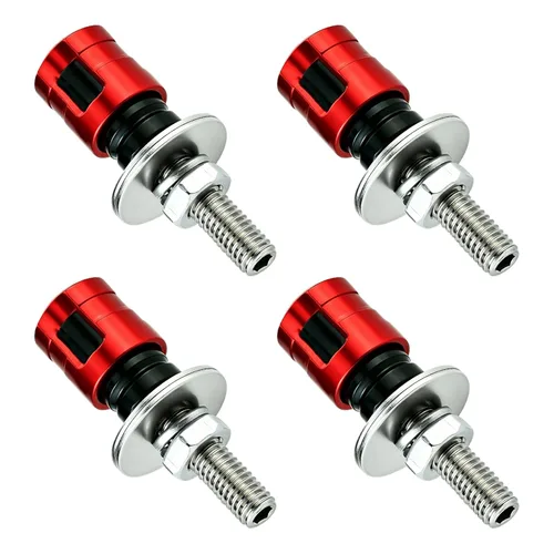 Vista 7 de Abfer Tornillos geniales para placa de matrícula del automóvil, pernos del marco de la placa de matrícula, accesorios decorativos, 4 piezas