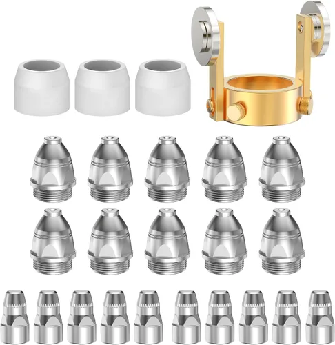 Vista 8 de Bestarc Blow Back Plasma Cutter Antorcha Consumibles, 23pcs Kit de antorcha