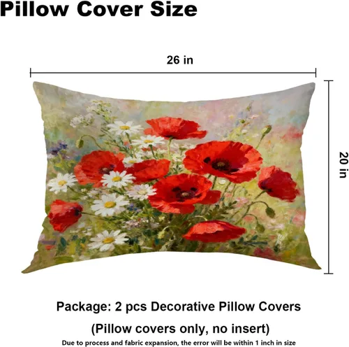 Vista 166 de Batmerry Autumn Pumpkin Templeton Throw Pillow Covers, Green Leaves Paths Forests Decorative Pillow Covers Digital Printing Blended for Couch Sofa