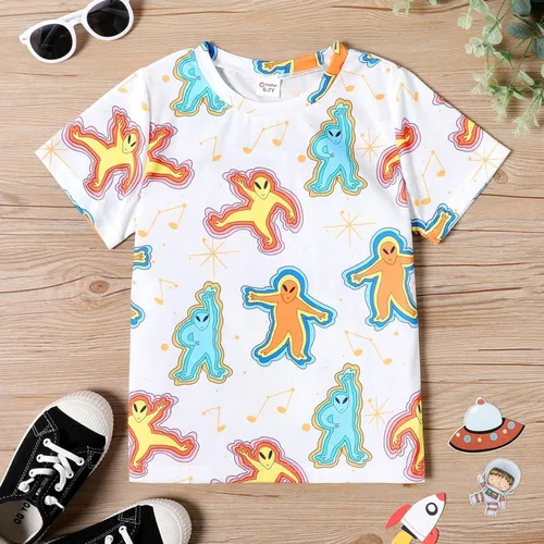 Vista 2 de PATPAT Camiseta de manga corta para niños con estampado gráfico divertido de verano, camiseta unisex para adolescentes y niños