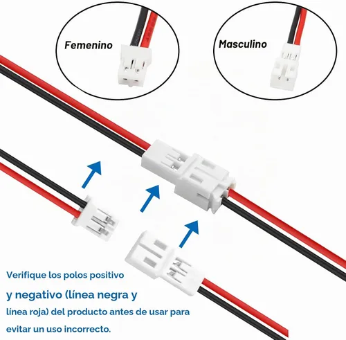Vista 4 de smseace 30 piezas Conector JST ph2.0 hembra y macho cables de alambre JST ph2.0 de 100 mm kit de conectores JST ph 2.0