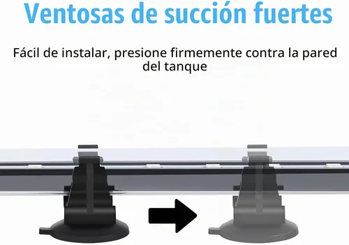 Vista 3 de AQUANEAT Luz LED para acuario sumergible de 7.5 pulgadas, luz submarina para tanque de peces (Blanco)