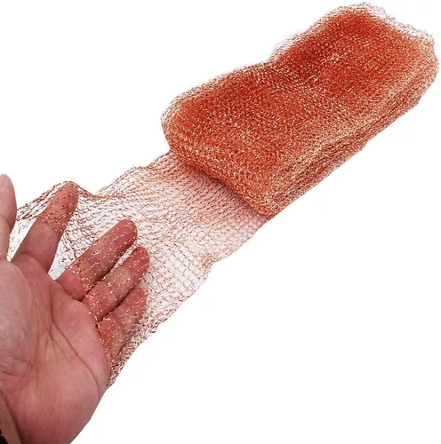 Vista 3 de Haierc 100% malla de cobre rollo hueco bloqueador de cobre relleno de agujero de construcción 5 pulgadas x 100 pies
