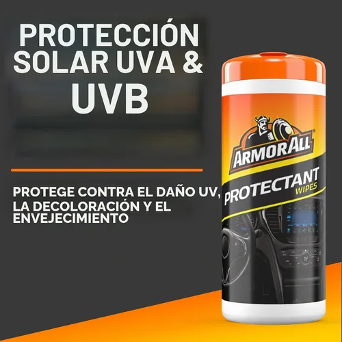 Vista 4 de Armor All Toallitas protectoras para automóvil, vinilo, goma, plástico