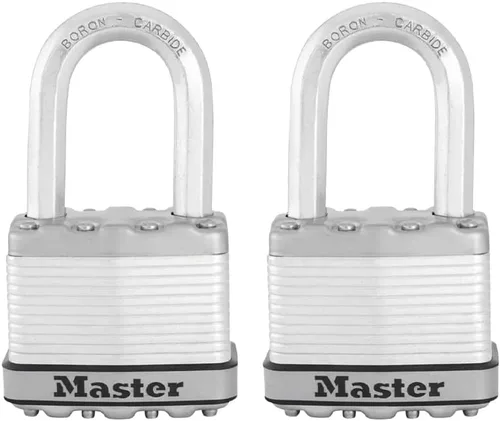 Vista 8 de Master Lock M5XDLF Magnum - Candado resistente con llave, 1 unidad, color plateado