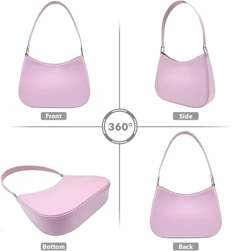 Vista 5 de PS PETITE SIMONE Alicia - Bolsos pequeños de hombro para mujer, mini-monedero hobo bolsos de cuero para mujer
