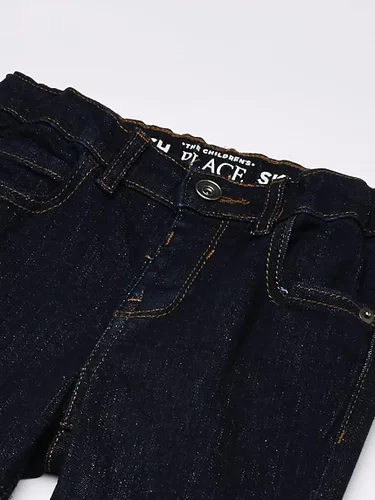 Vista 2 de The Children's Place Jeans ajustados elásticos para bebés y niños pequeños