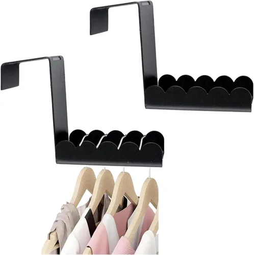 Vista 17 de Over Cabinet Door Hooks, 8Pcs Plastic Over Door Single Hooks Multi-Purpose Over The Cupboard Drawer Hooks Space-Saving Hanger Extender Clips Hooks