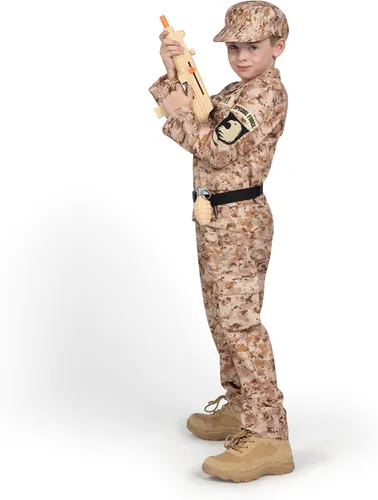 Vista 7 de Spooktacular Creations Disfraz militar para niños, disfraz de soldado del ejército para Halloween