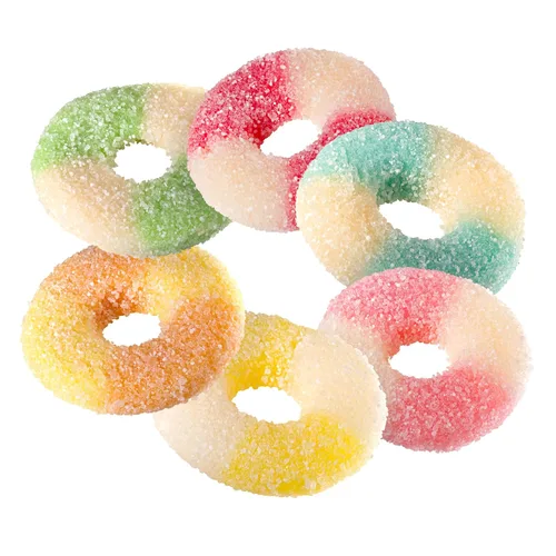 Vista 3 de Smarty Stop Mini anillos de gomita agria Candy GummiRoos (1 libra (paquete de 1), surtido)