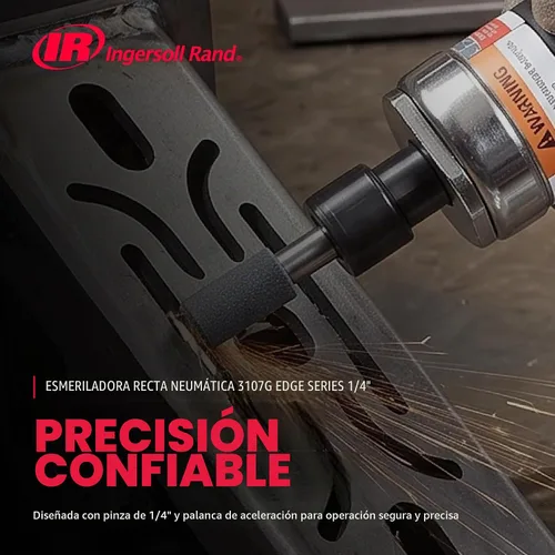 Vista 4 de Ingersoll Rand Amoladora de troqueles neumática de 1/4 pulgadas 3107G
