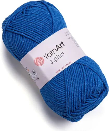 Vista 14 de YarnArt Jeans Plus - Hilo de mezcla de algodón suave, 100g (3.5 onzas), 160m (174 yardas), 55% algodón, 45% acrílico, grosor medio #4, ideal